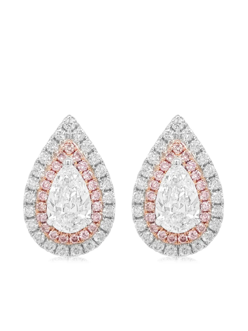 18kt white gold diamond earrings